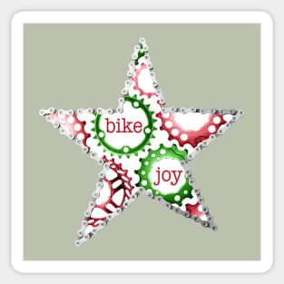 Bike Joy Holiday Star Sticker